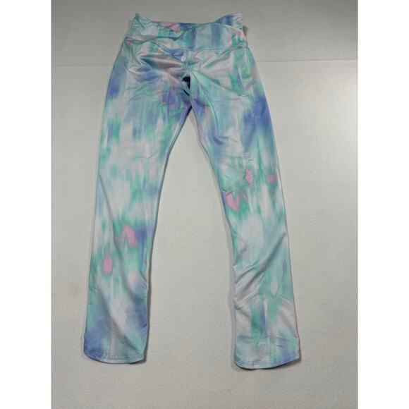 Old‎ Navy Active Blue Tie Dye Print Athletic Leggings Girls Size XXL 18 Plus - Picture 1 of 4